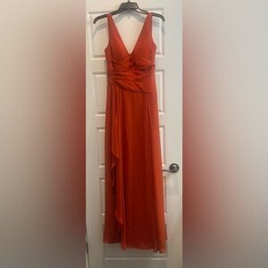 Elegant Terra Cotta Women's Formal Dress